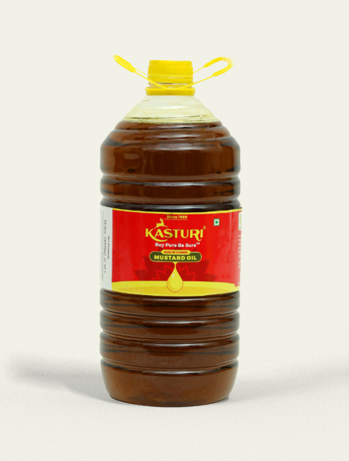 Kasturi 5 litre wide-mouth mustard oil jar